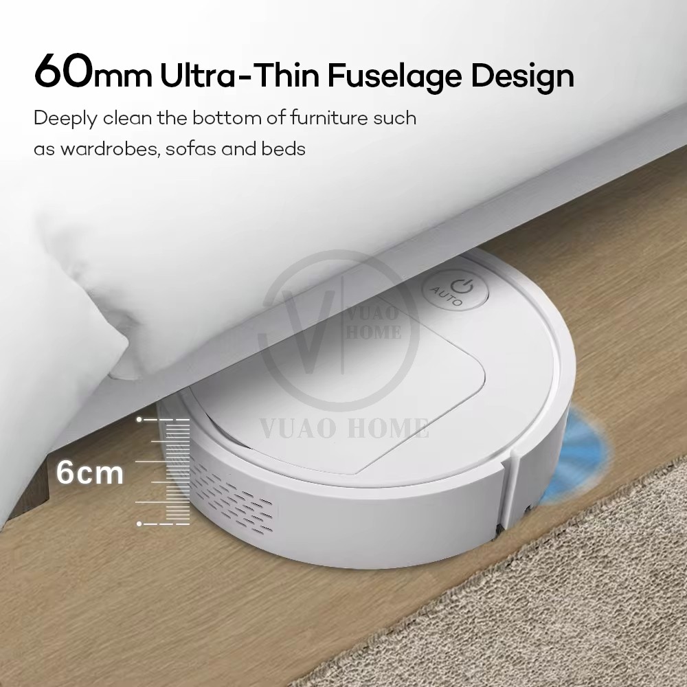 Robot aspirador 5 en 1 recargable por USB