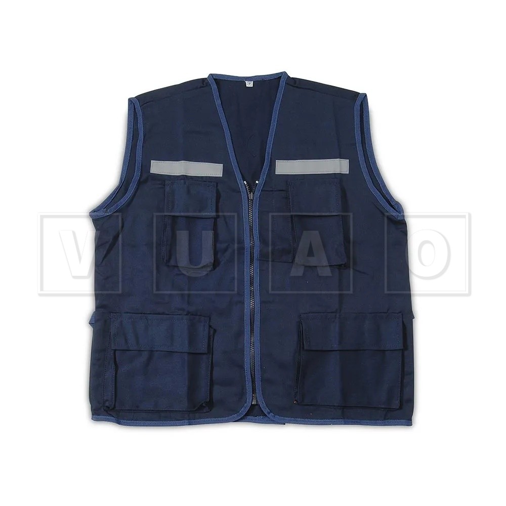 Chaleco reportero Básico Drill