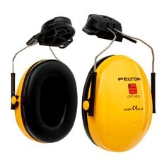 3M PELTOR Optime Orejeras I, 26 dB, Amarillo, Casco Montado, H510P3E-405-GU