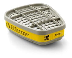 Cartucho para Vapores Orgánicos y Gases Ácidos 3M 6003, Amarillo