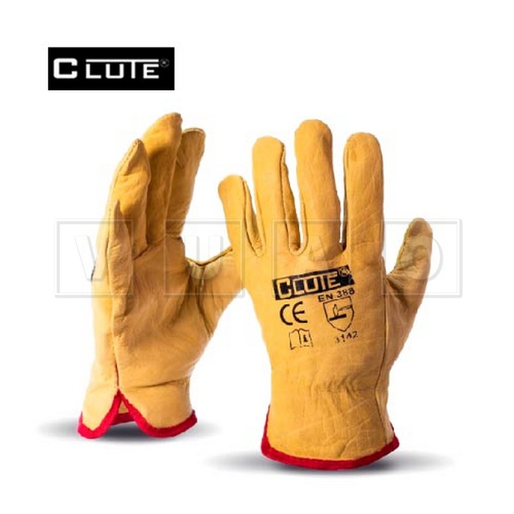 Clute Guante Badana Amarillo