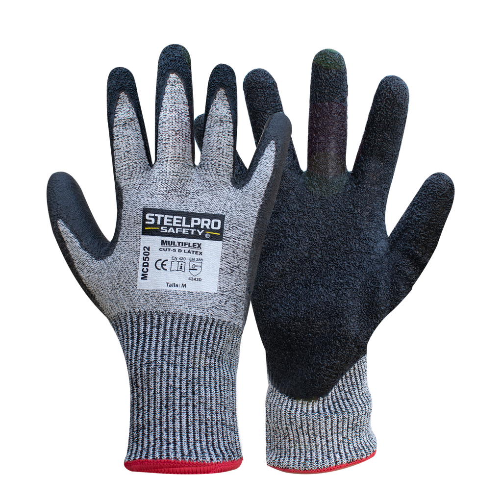 Guante Multiflex Cut-5 látex, Steelpro