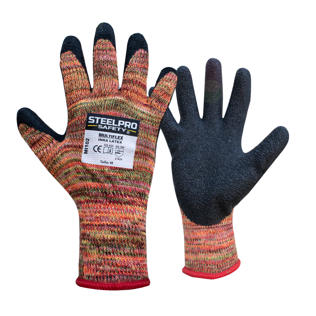 Guante Multiflex Inka látex, Steelpro