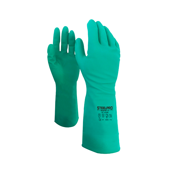 Guante nitrilo 18”-22MIL, Steelpro