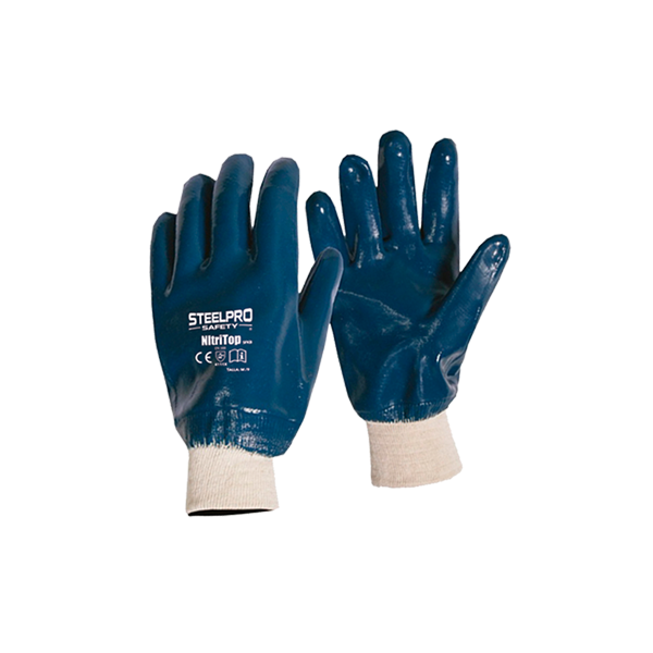 Guante nitrilo puño tejido Nitritop, Steelpro