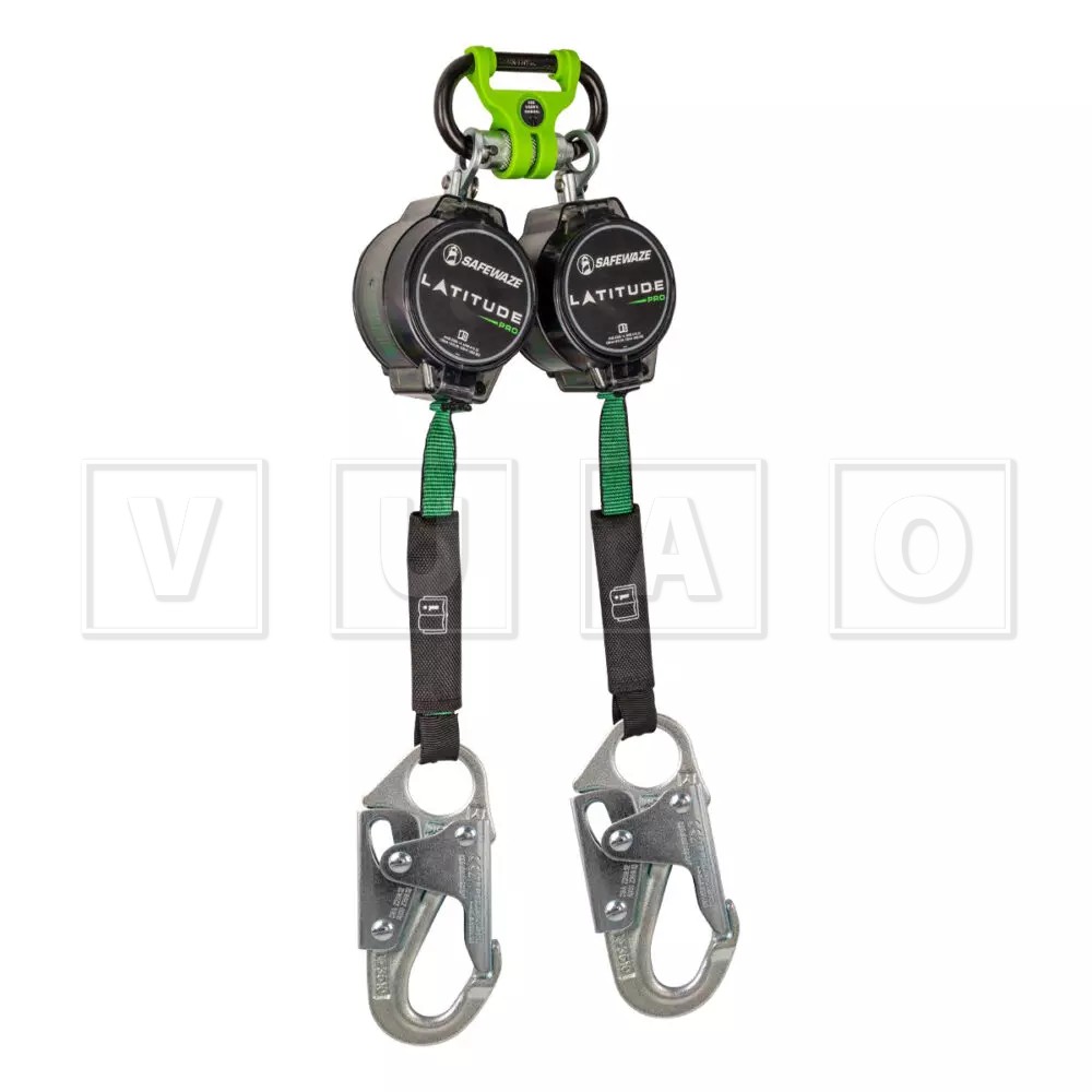 Safewaze 019-5127 Línea de vida autorretráctil Latitude Pro 7′ Dual
