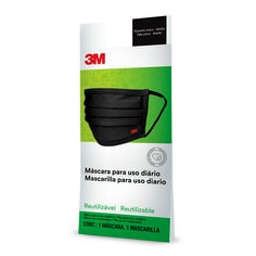 Mascarilla Reutilizable 3M, Negro, 1/Paquete, 36 Paquetes/Caja