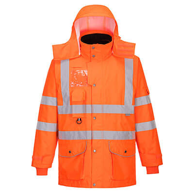 Portwest RT27 Parka 7 en 1 de alta visibilidad Traffic, RIS