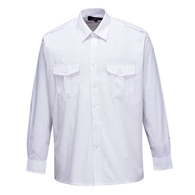 Portwest S102 S102 Camisa Pilot, manga larga
