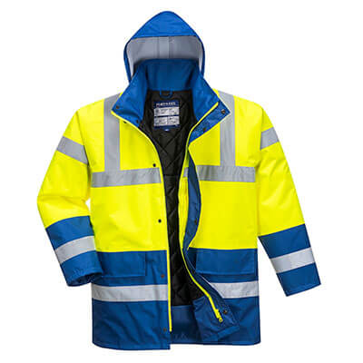 Portwest S466 Parka de alta visibilidad Contrast Traffic