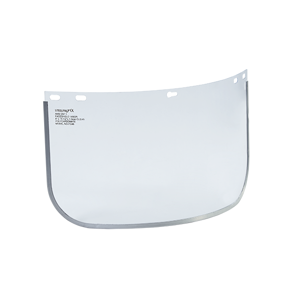 Visor de policarbonato con filo de aluminio, Steelpro