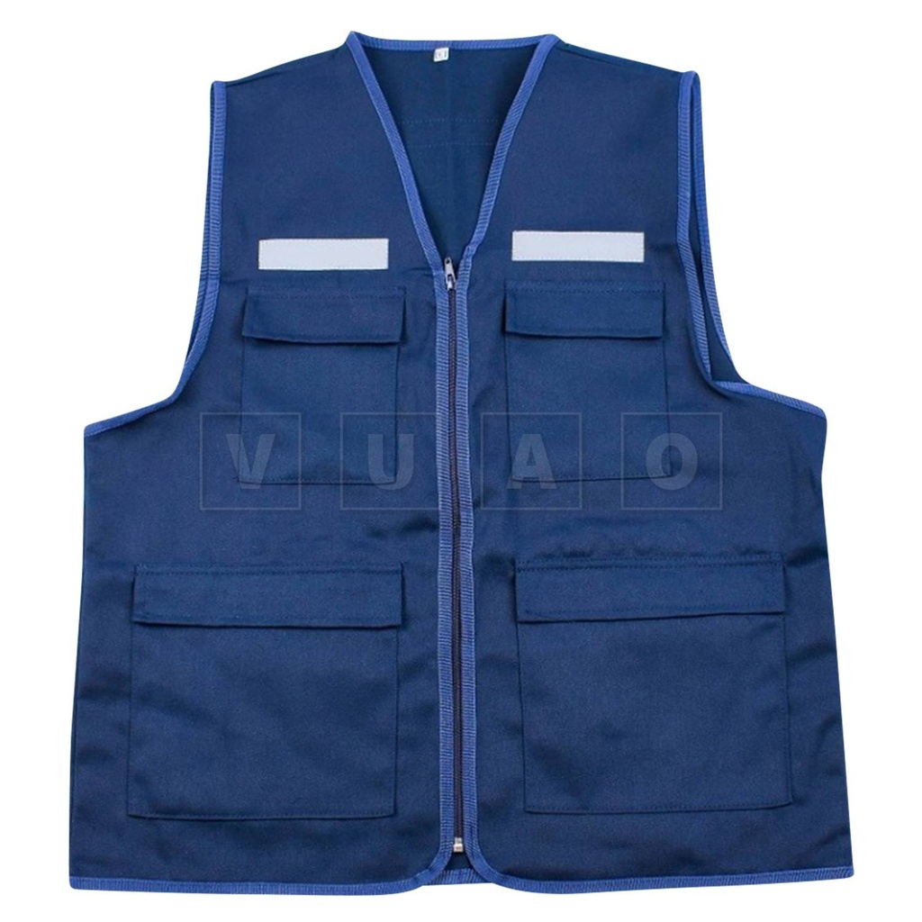 Chaleco reportero Básico Drill