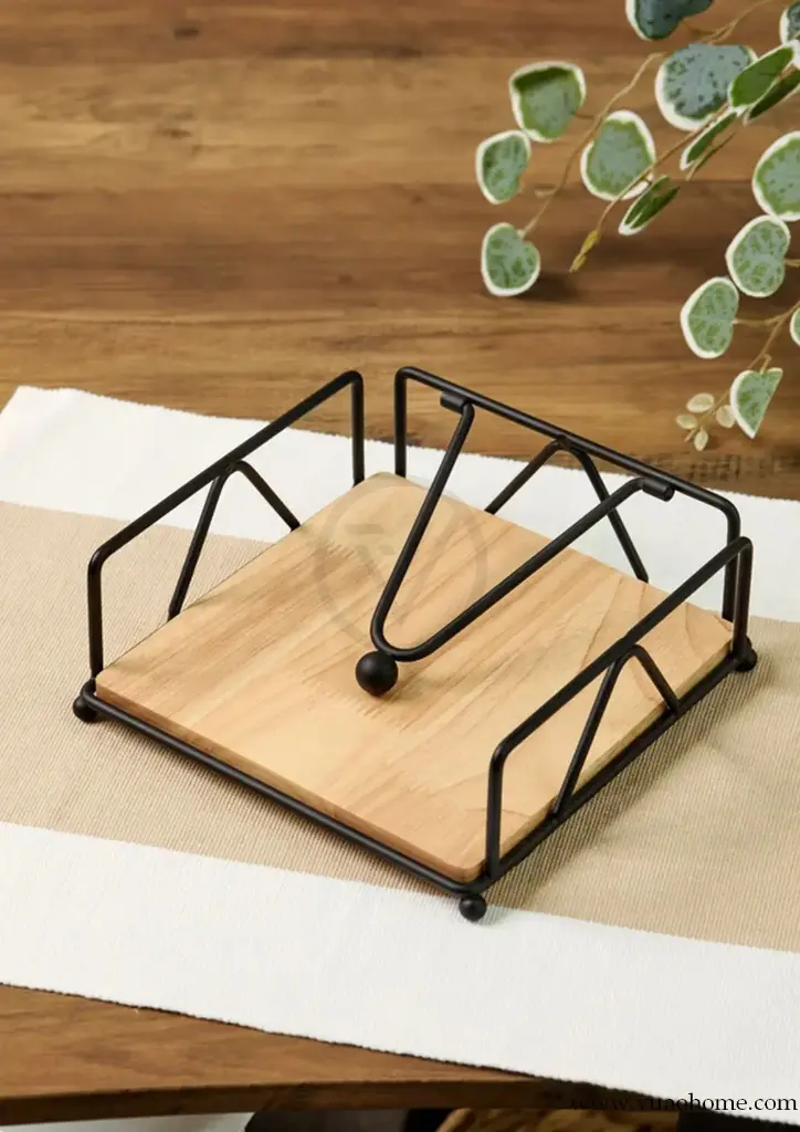 Vuao Servilletero Metal con Madera