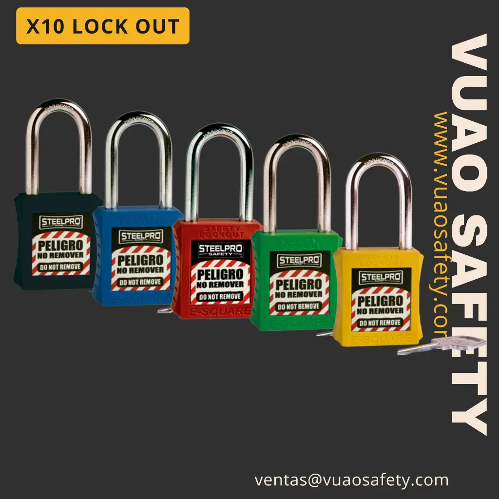 Candado X10🔒Lock-out Steelpro