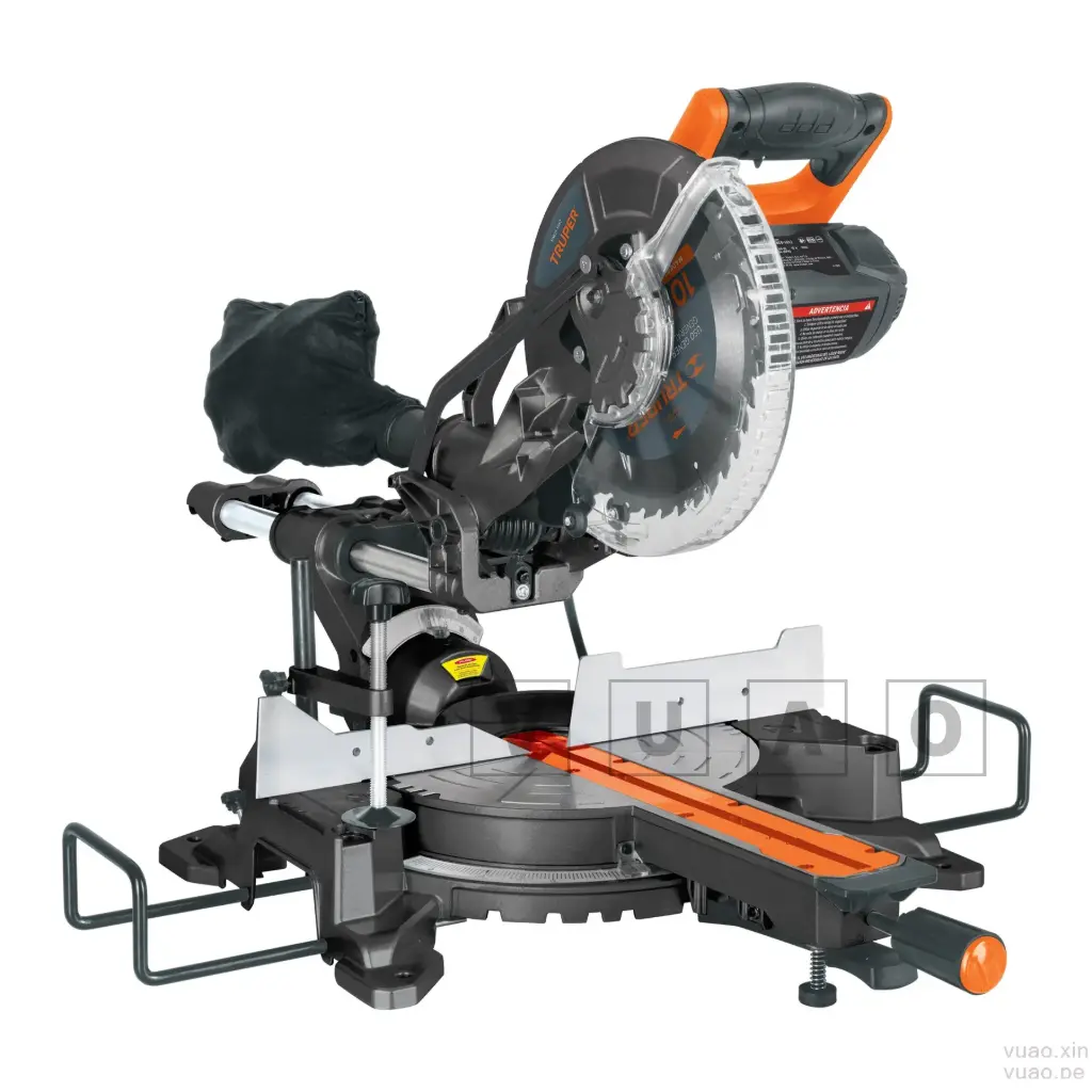 Sierra ingleteadora telescópica compuesta para corte de madera y aluminio, 10", 2 1/2 HP, SINCO-10X2-2, Truper